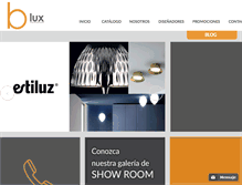 Tablet Screenshot of blux.com.mx